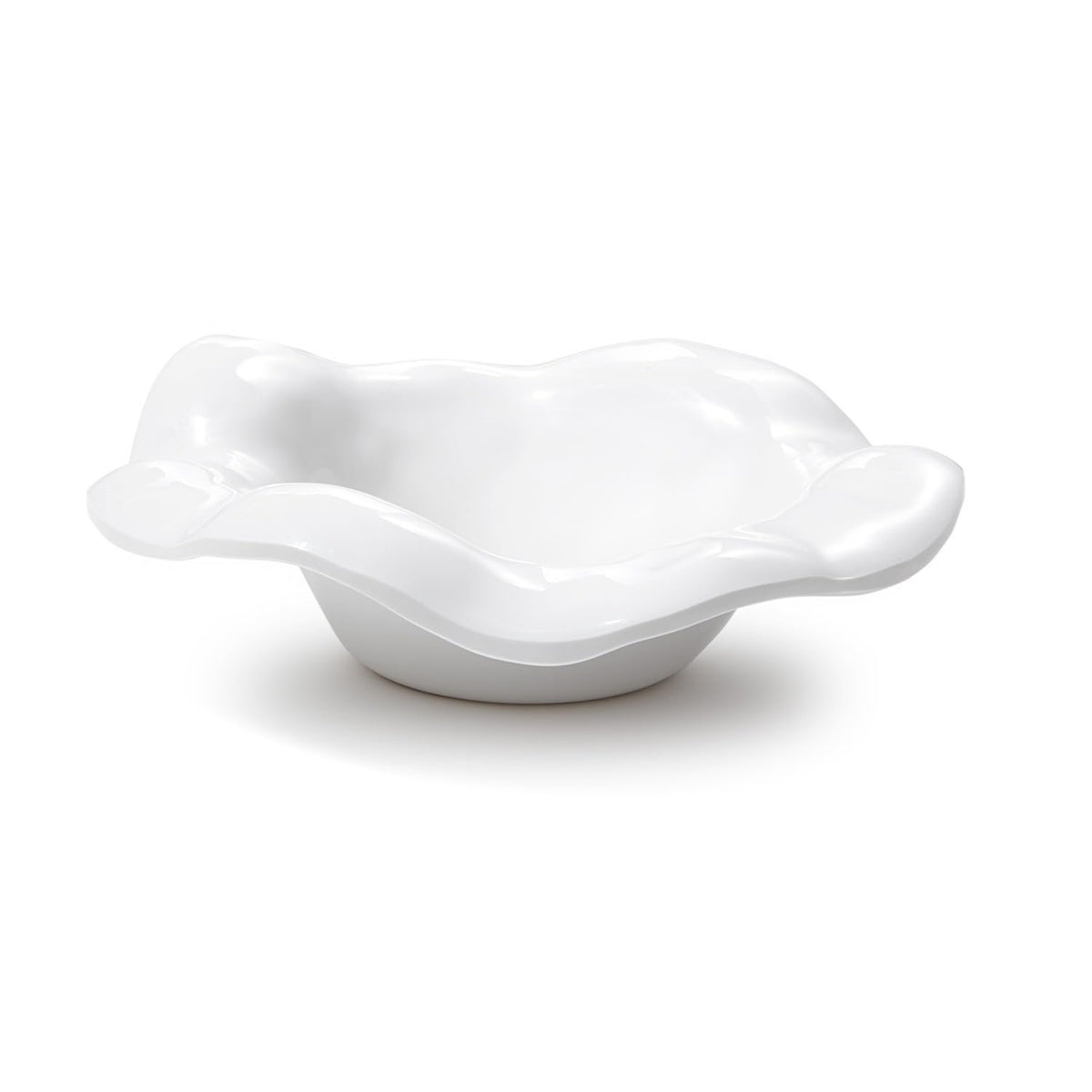 VIDA Havana Small Bowl in White Melamine | 8"D