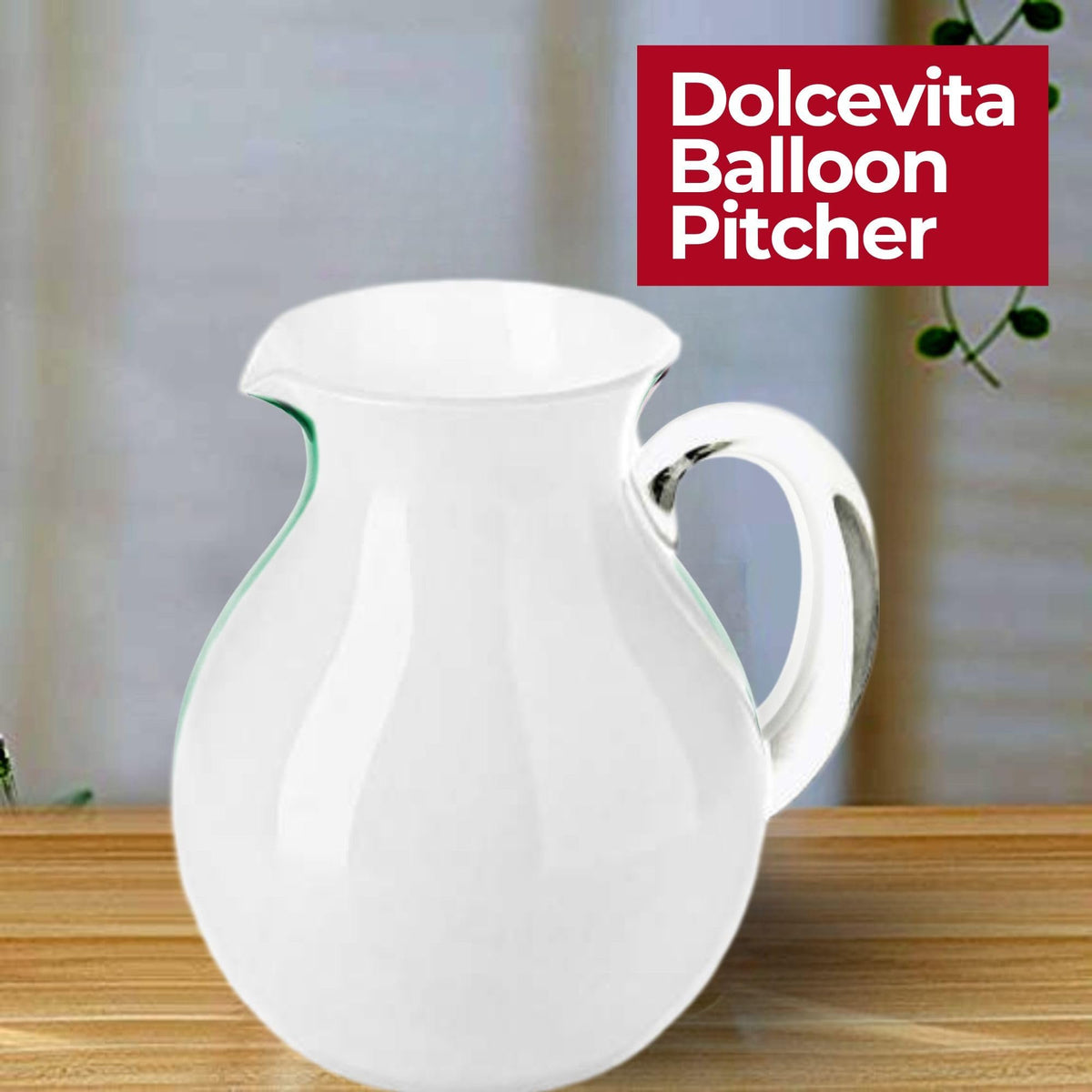 Dolcevita Balloon Pitcher with Spout (Unbreakable & BPA-Free) | Assorted Colors Available