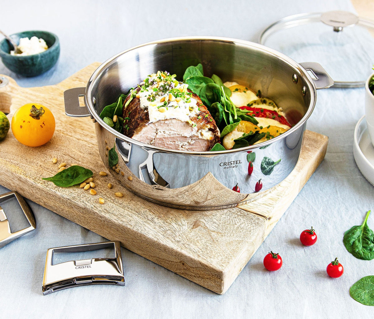 Cristel Casteline Multiply Stainless Steel Non-Stick Sauté Pan — 4 Qt