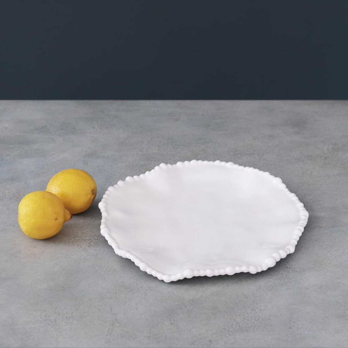 VIDA Alegria Salad Plate in White Melamine | Set of 4