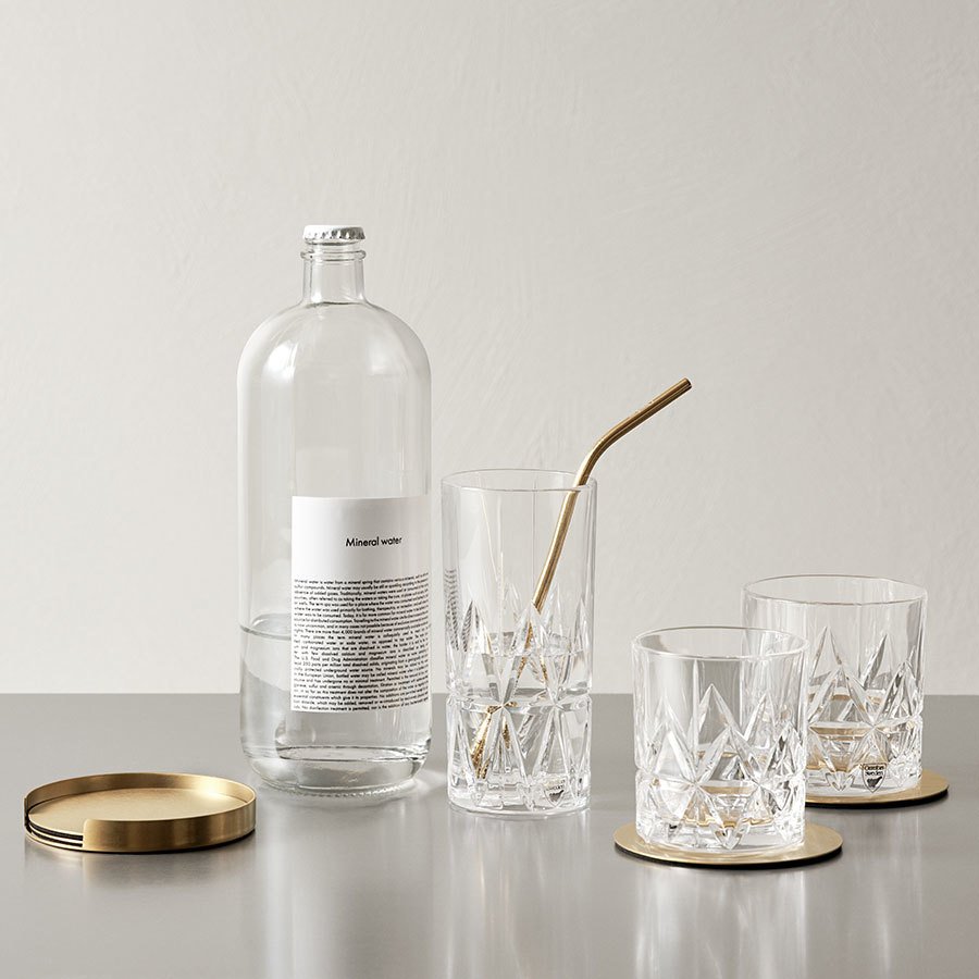 Orrefors Peak Double Old Fashioned Glass, Set of 4
