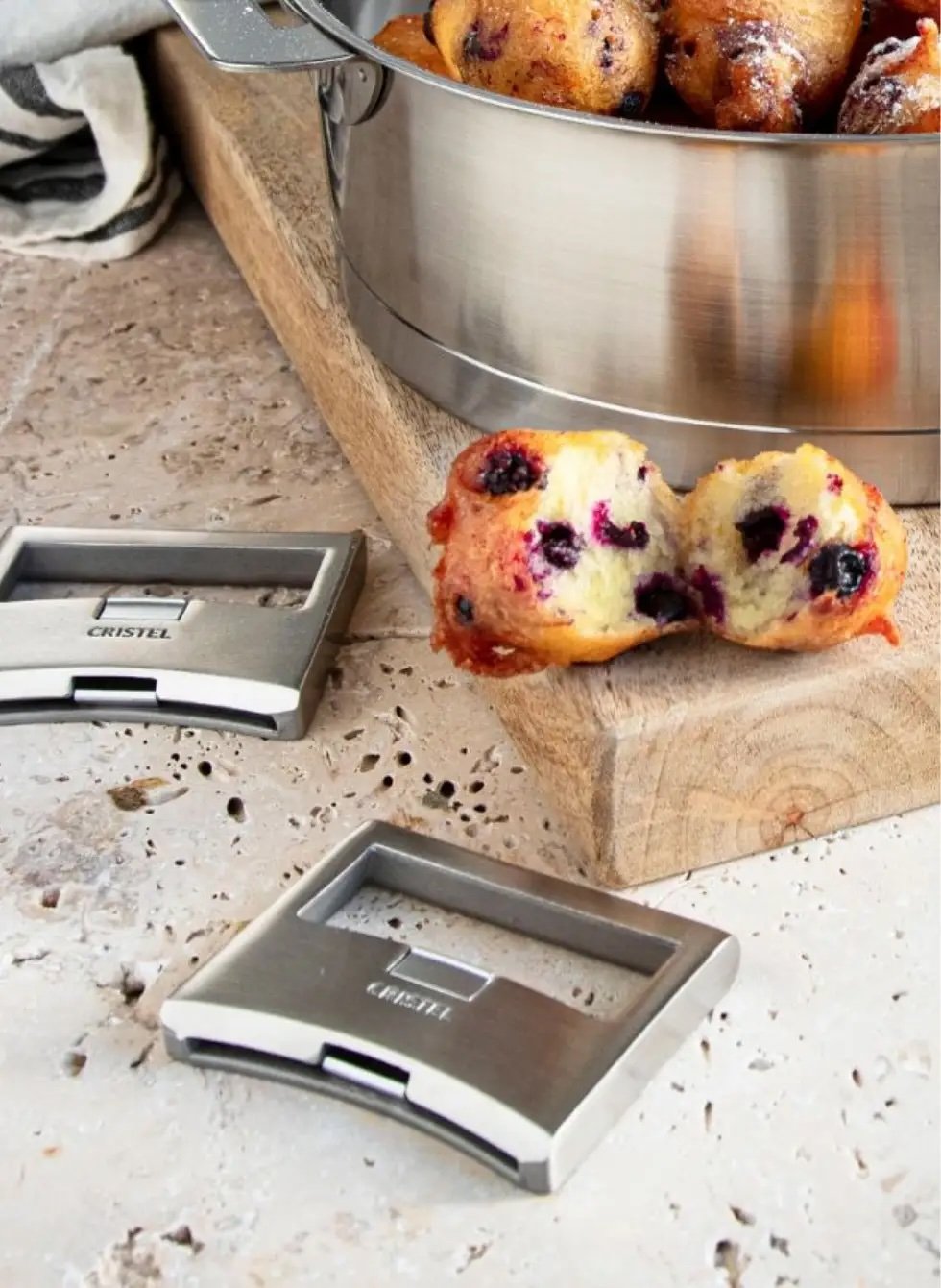 Cristel Strate Stainless Steel Handles