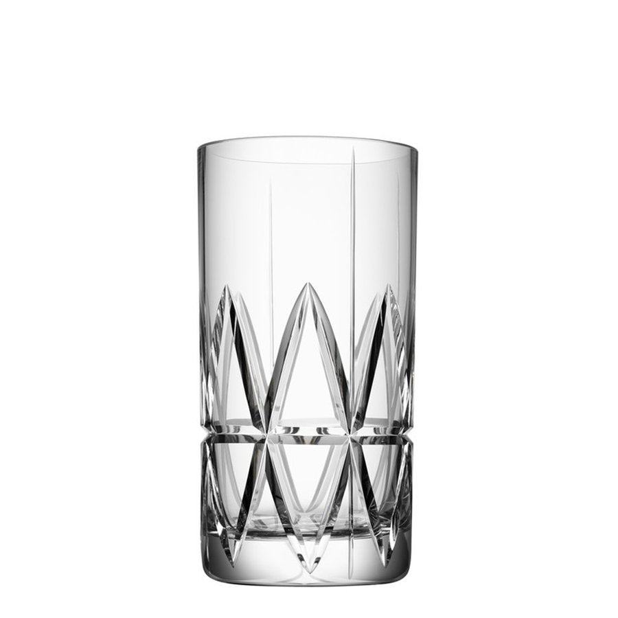 Orrefors Peak Highball Glass, Set of 4, Clear