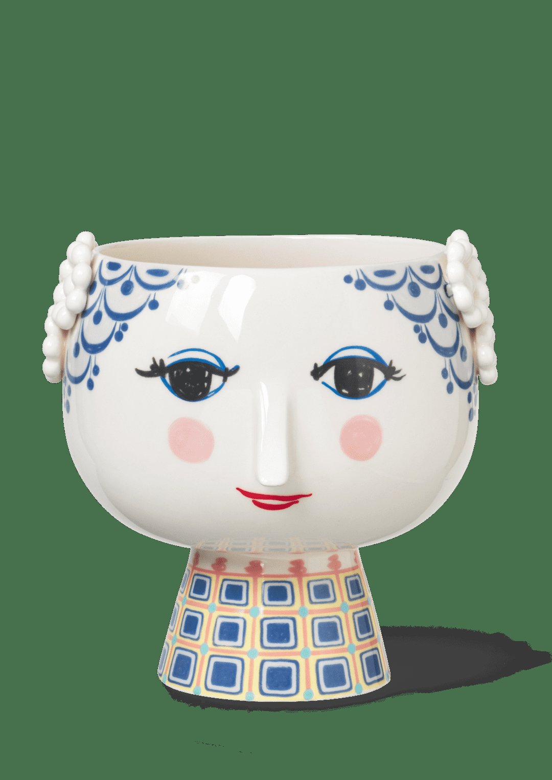 Bjørn Wiinblad Eva Porcelain Vase in  Blue