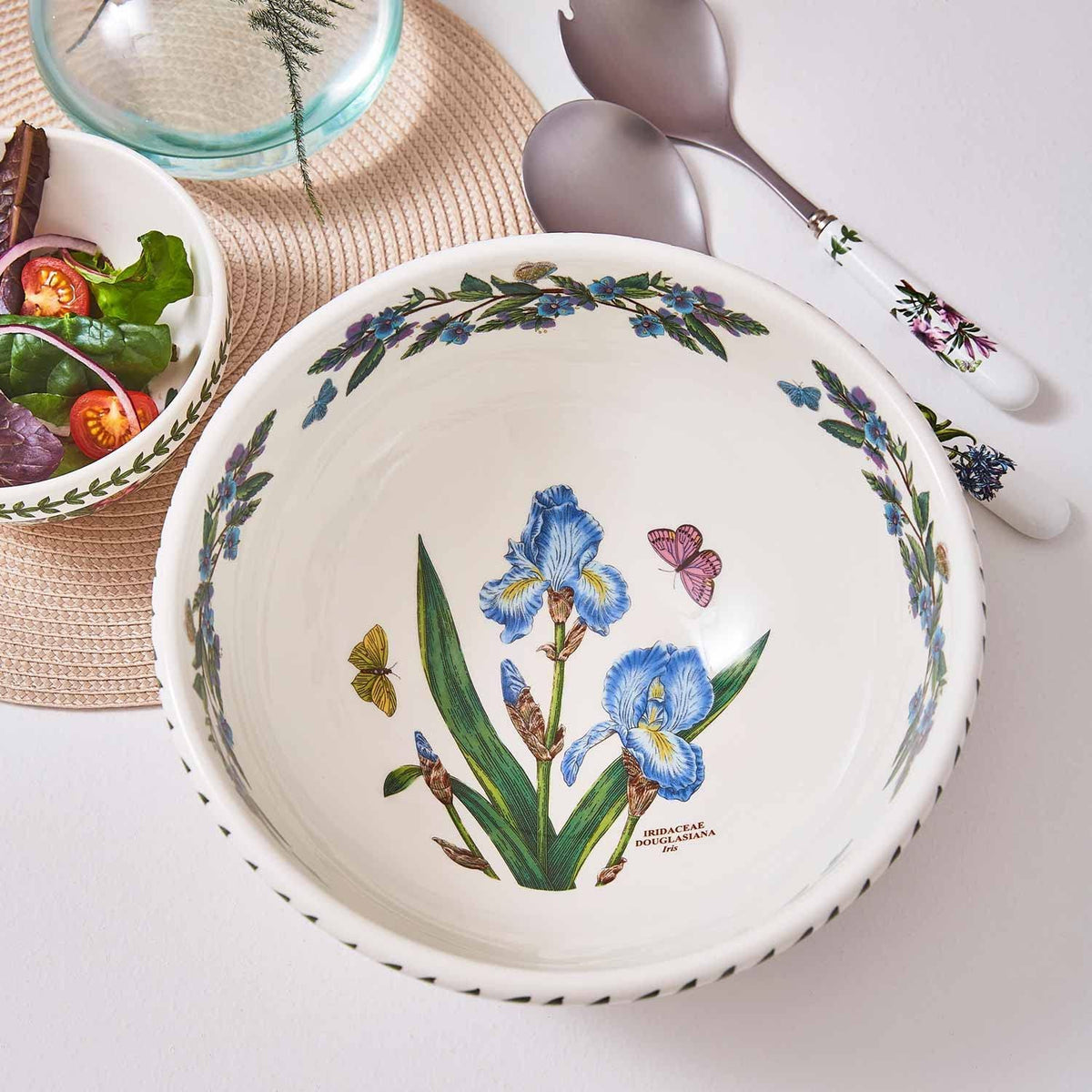 Portmeirion Botanic Garden Salad Bowl | 9" | Assorted Floral Motifs