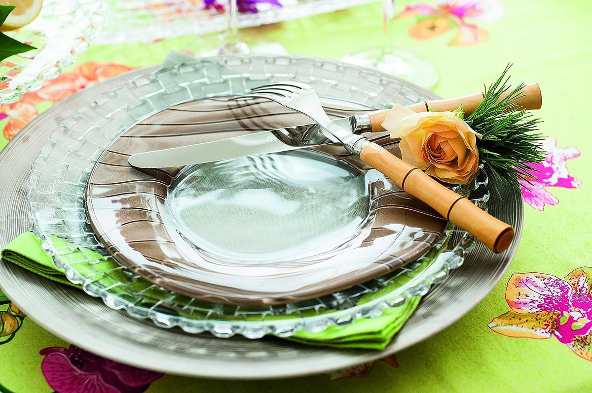 Nachtmann Bossa Nova Crystal Dinner & Dessert Plates | Set of 2