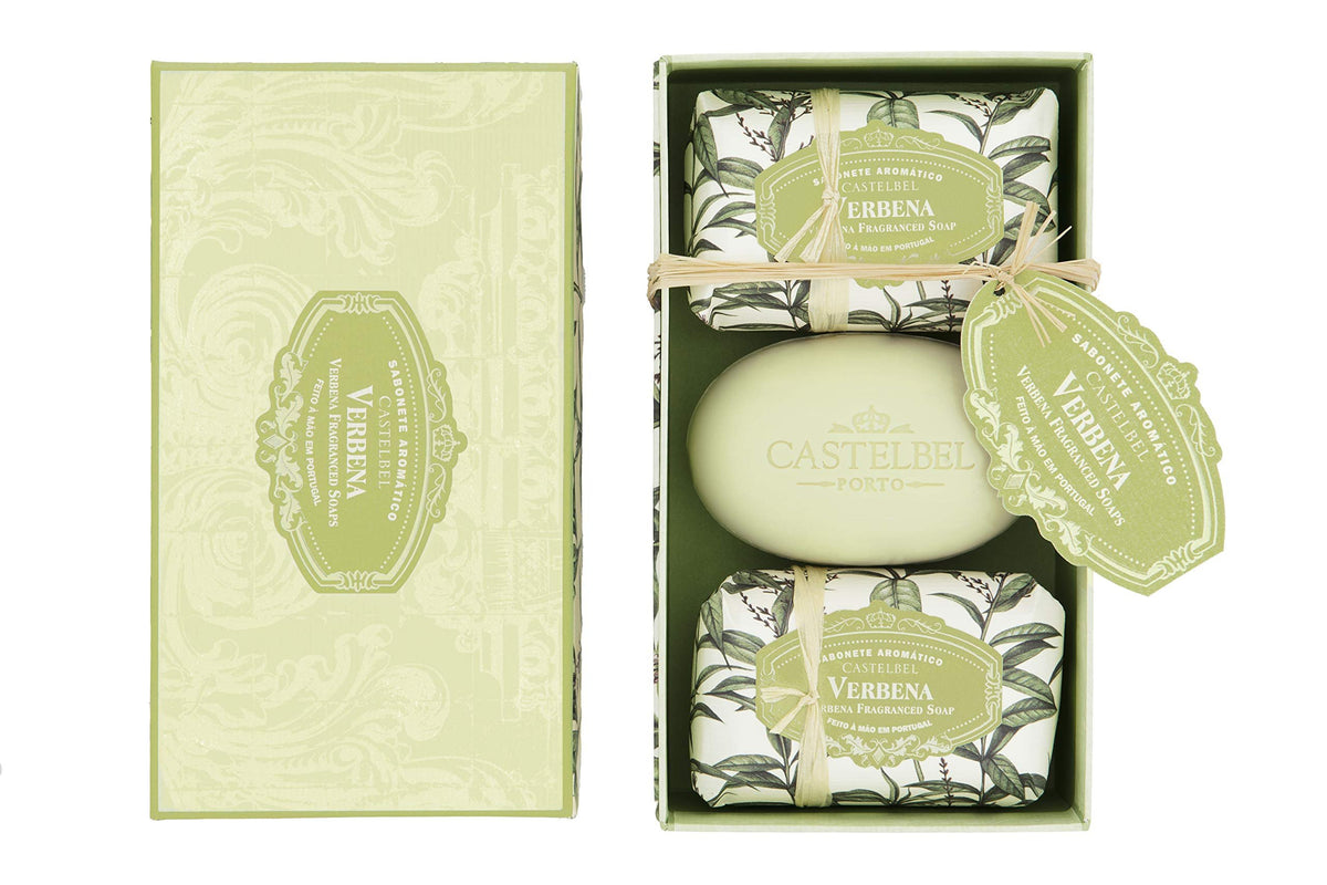 Castelbel Fragranced Bar Soap Gift Set of 3 | Verbena