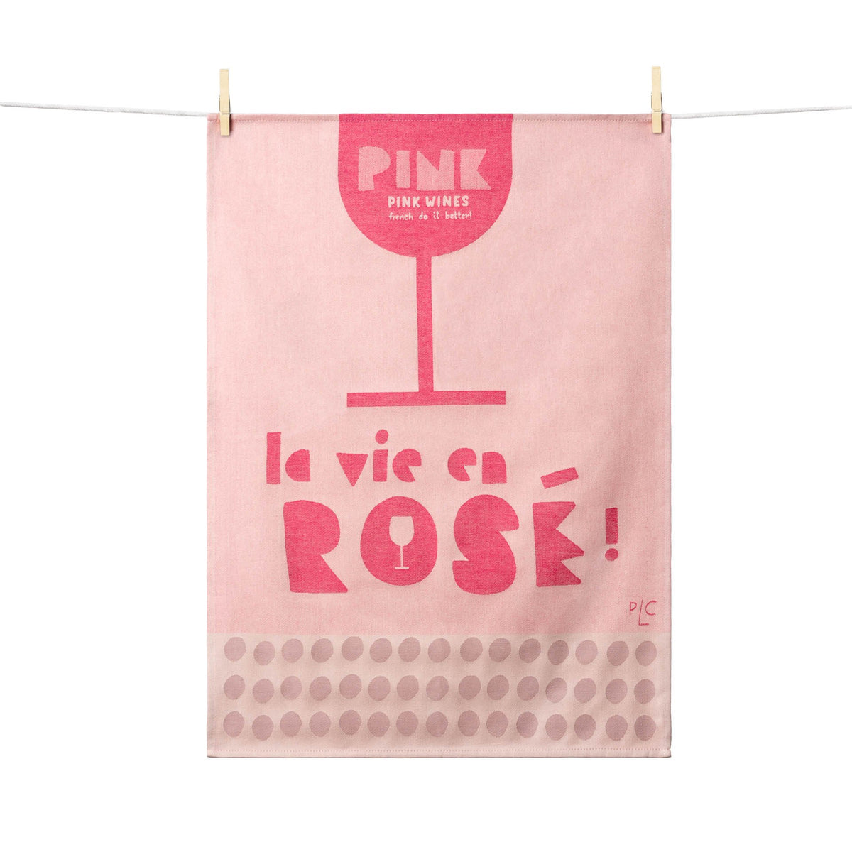 French Jacquard Kitchen Tea Towel | LA VIE EN ROSE