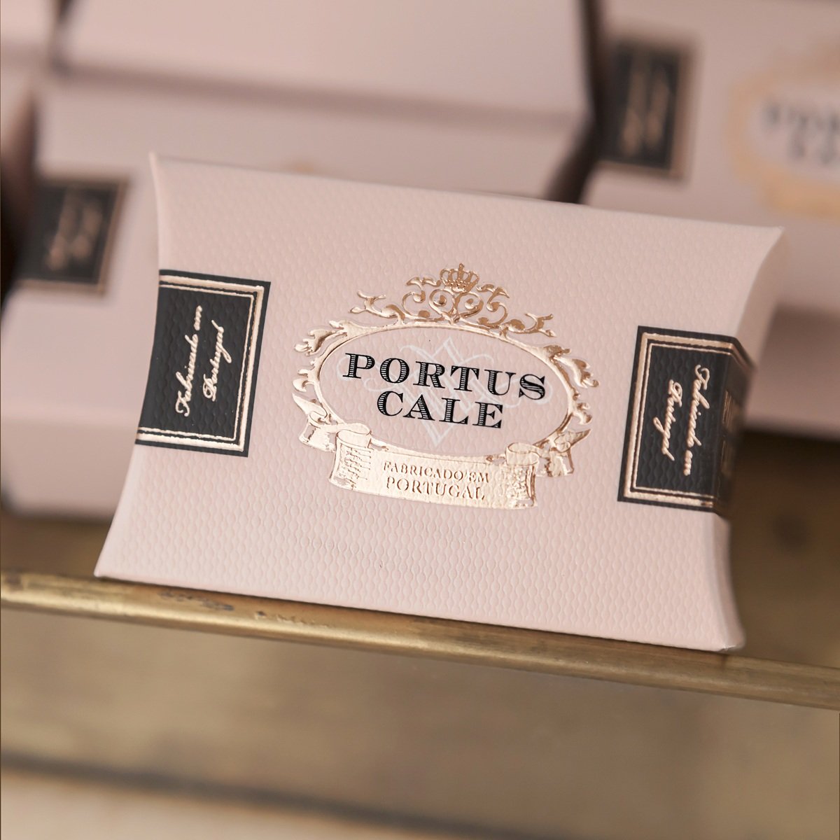 Portus Cale Rose Blush Triple Milled Bar Soaps | Set of 3 | Lotus Flower & Red Berries