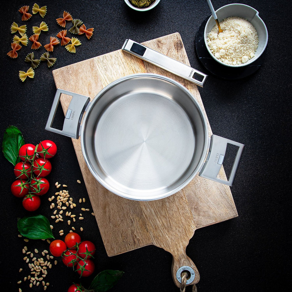 Cristel Strate Stainless Steel Saucepan Plus — 3 Qt