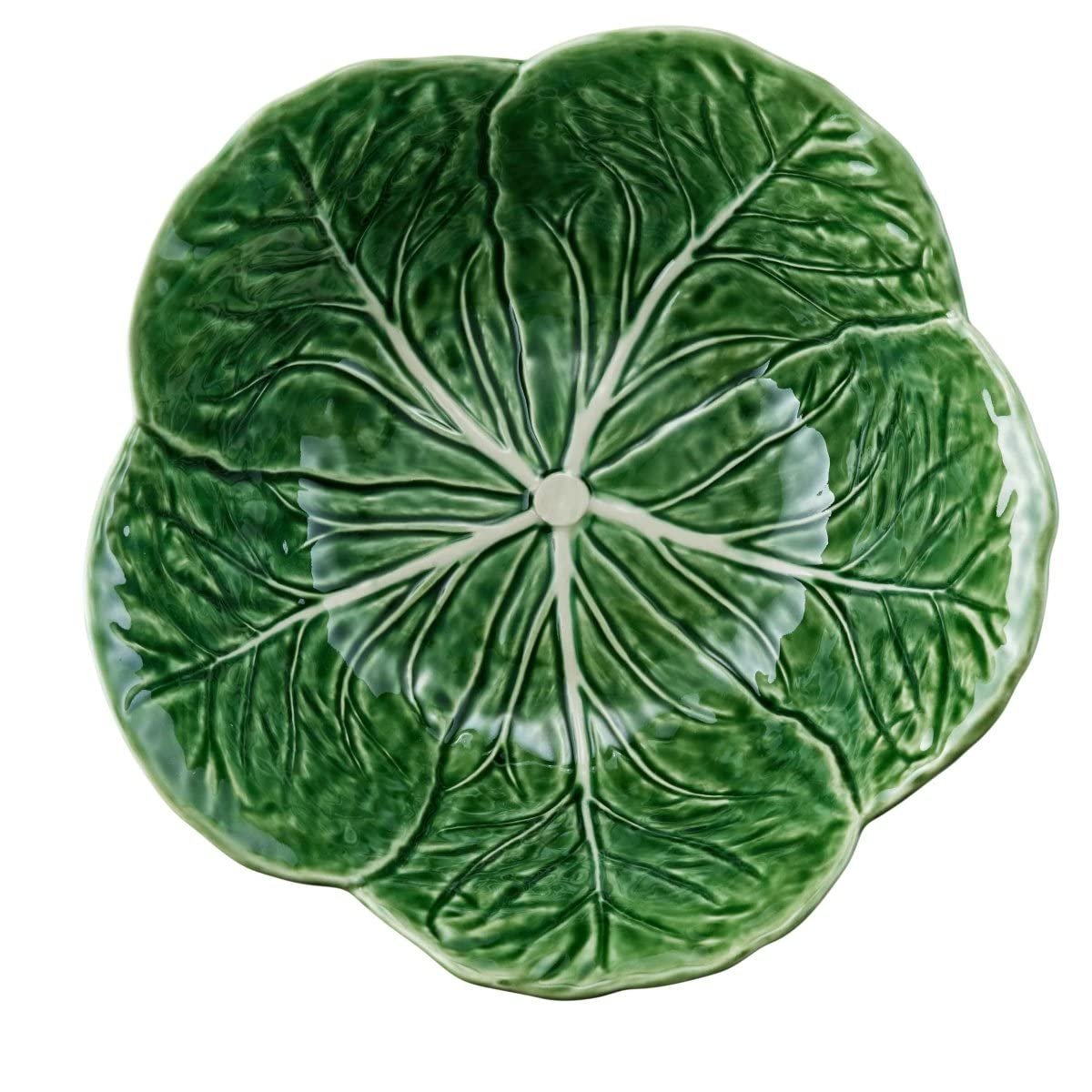Green Cabbage Tall Salad Serving Bowl | 11"D
