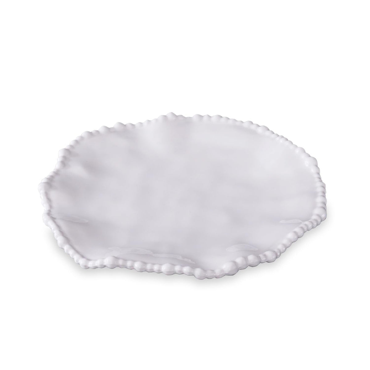 VIDA Alegria Salad Plate in White Melamine | Set of 4