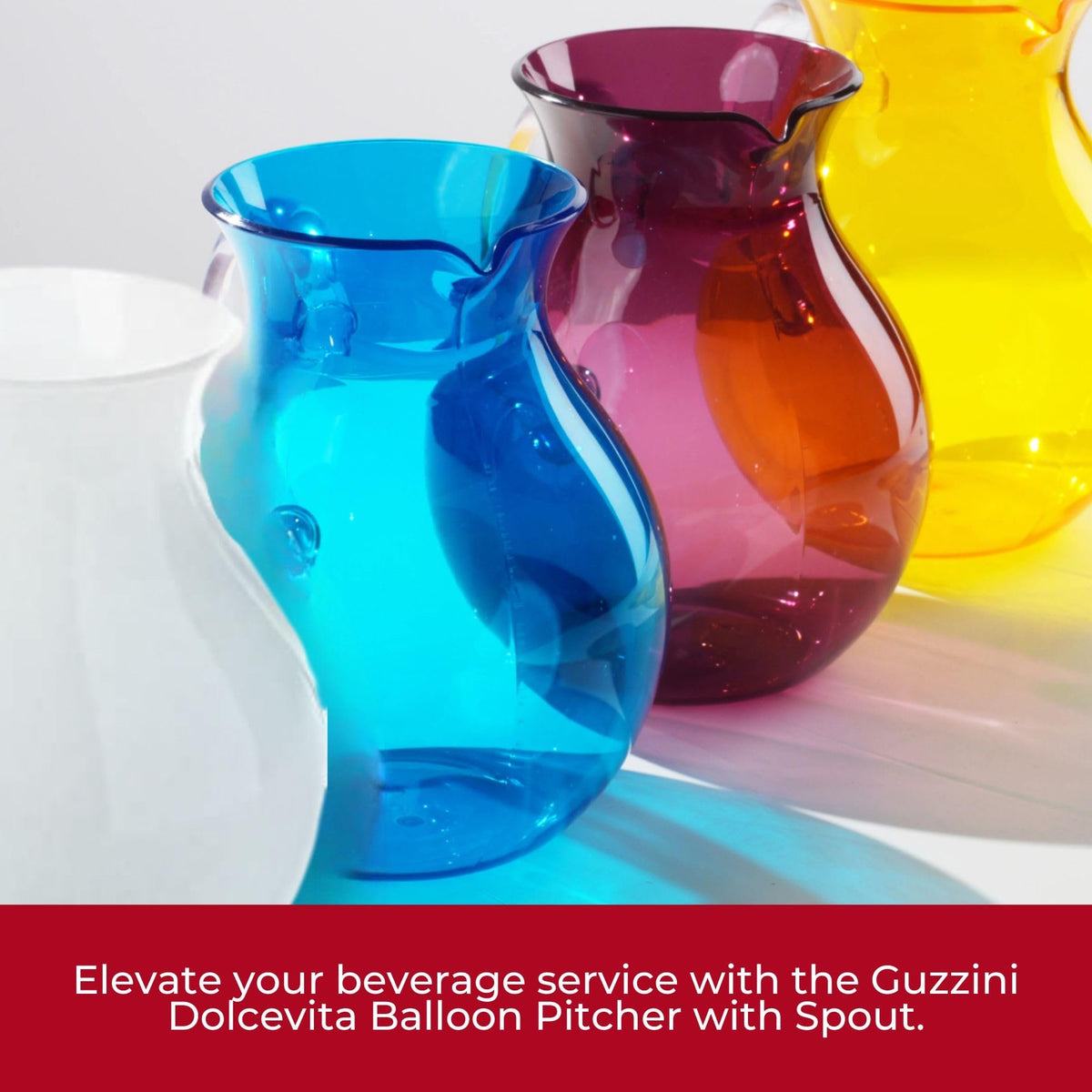 Dolcevita Balloon Pitcher with Spout (Unbreakable & BPA-Free) | Assorted Colors Available