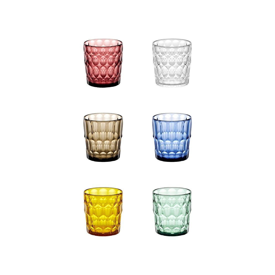 Vanity Low Tumblers | Set of 6 | Assorted Colors