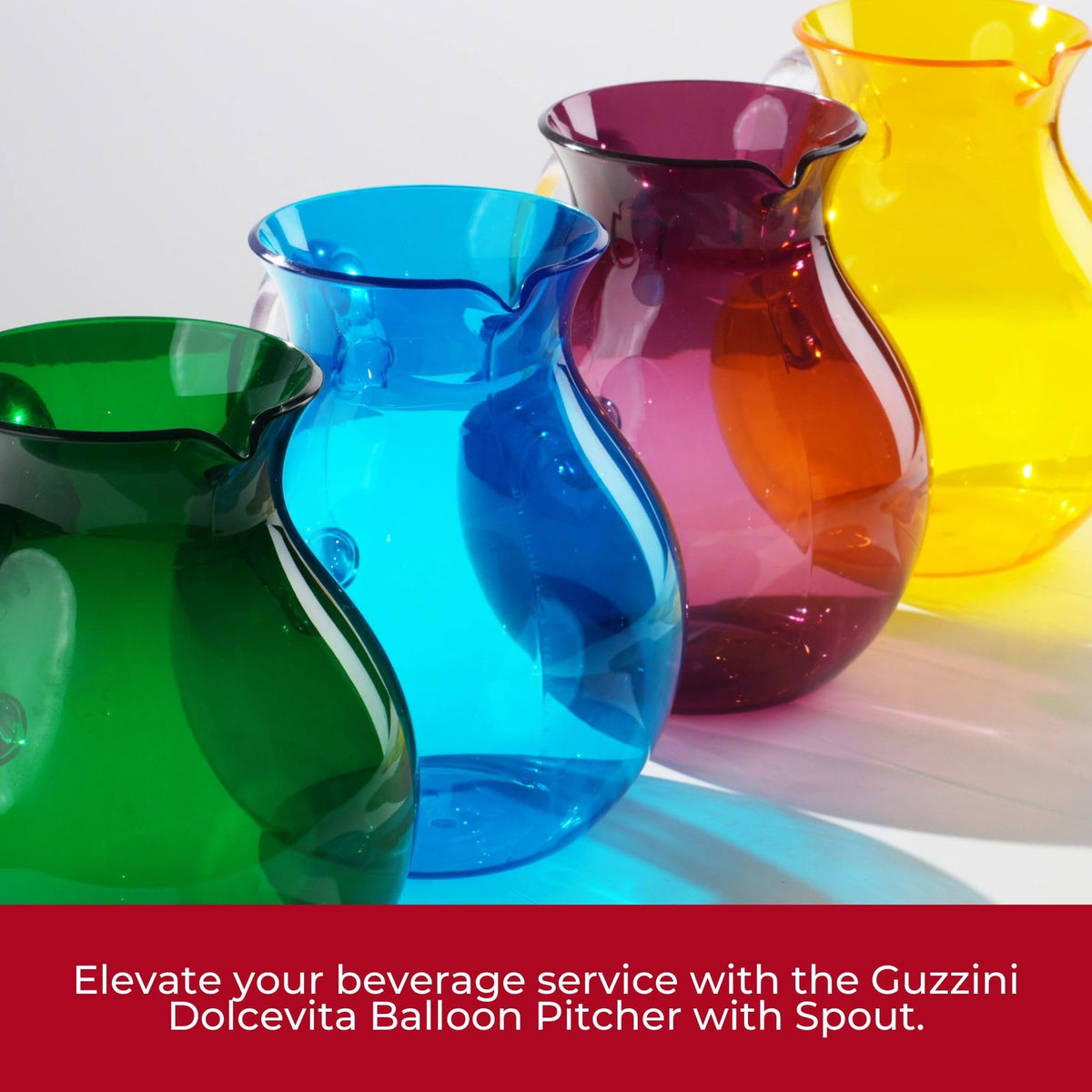 Dolcevita Balloon Pitcher with Spout (Unbreakable & BPA-Free) | Assorted Colors Available