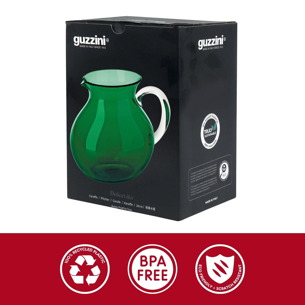 Dolcevita Balloon Pitcher with Spout (Unbreakable & BPA-Free) | Assorted Colors Available