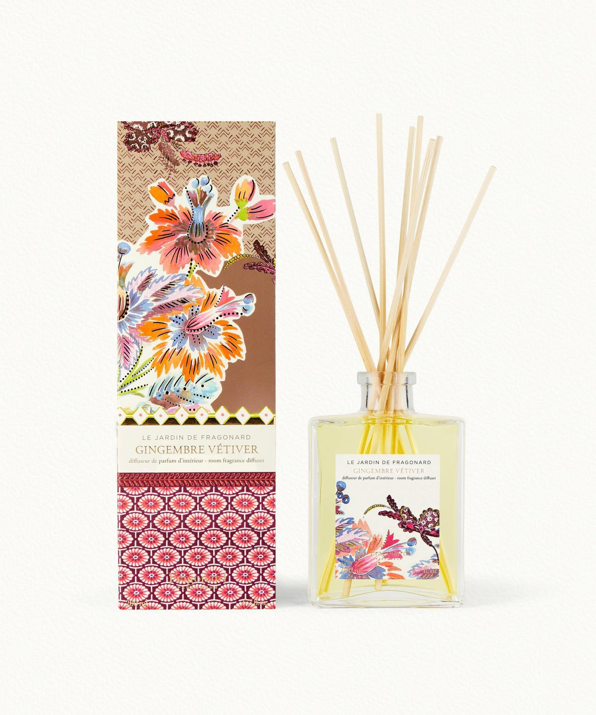 Fragonard Gingembre Vétiver Reed Diffuser Home Fragrance | 200ml