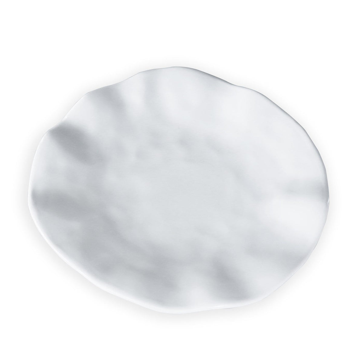 VIDA Havana Salad Plate in White Melamine | Set of 4 | 9"D