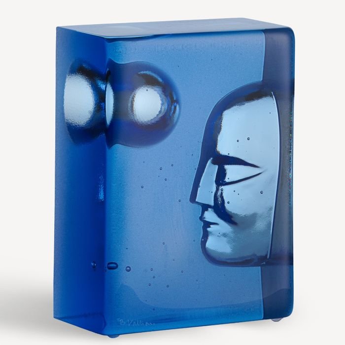 Kosta Boda Azur Frost Moon — Sculpture by Bertil Vallien | Artist Collection