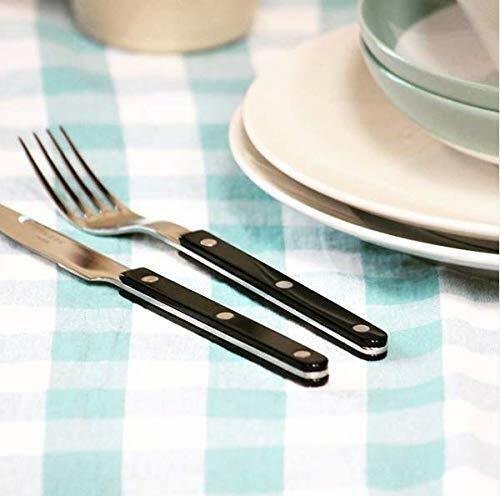 Bistrot Flatware Set 5 Piece Place Setting | Service for 4 (20 Pieces) | Shiny Black