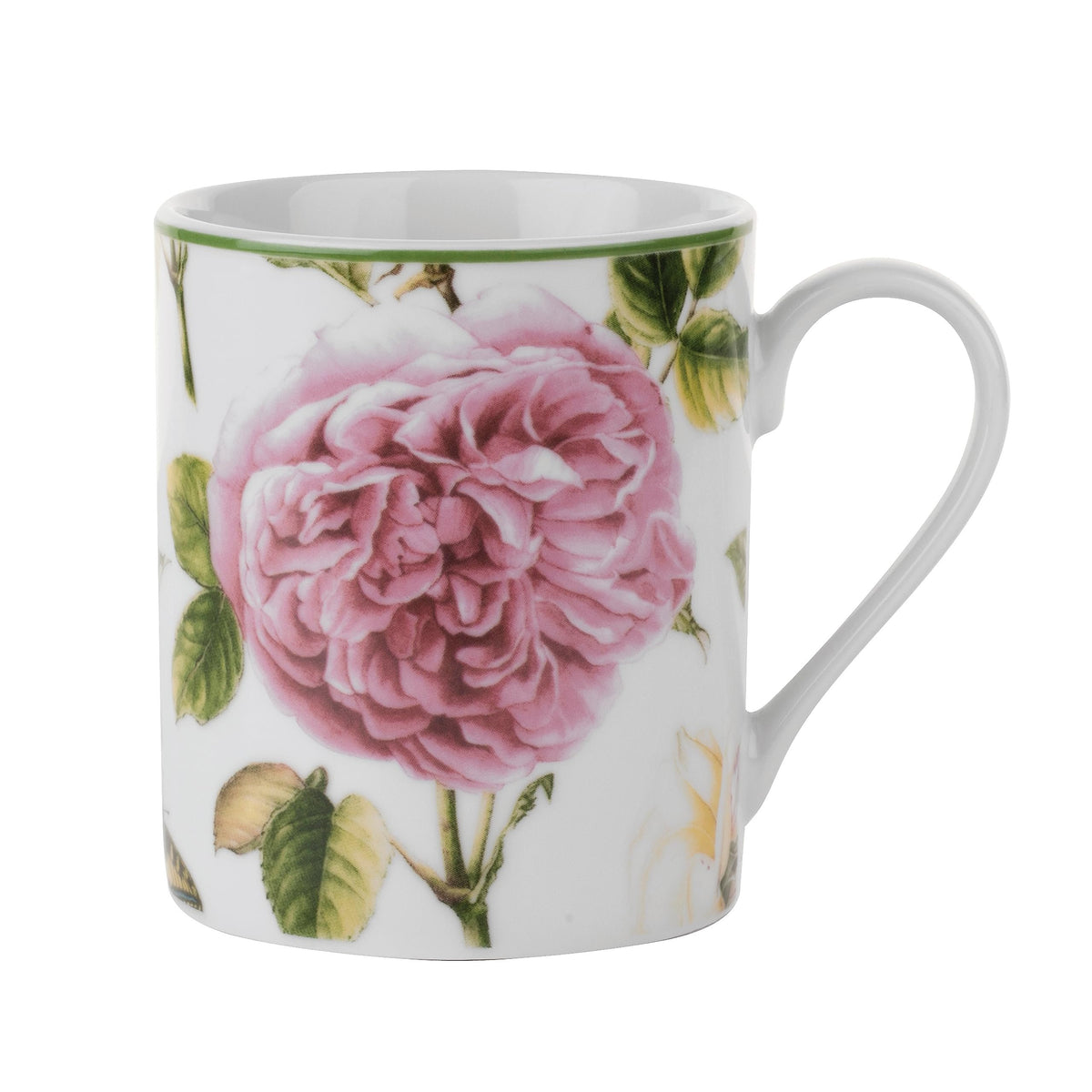 Portmeirion Home Roses Dinnerware Set | 16 Piece | Pink Roses Design