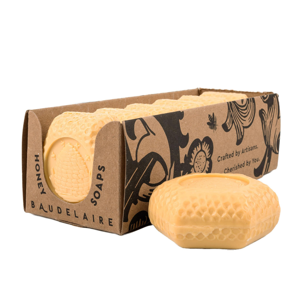 Baudelaire Moisturizing Honey Bar Soap Gift Set | Set of 6