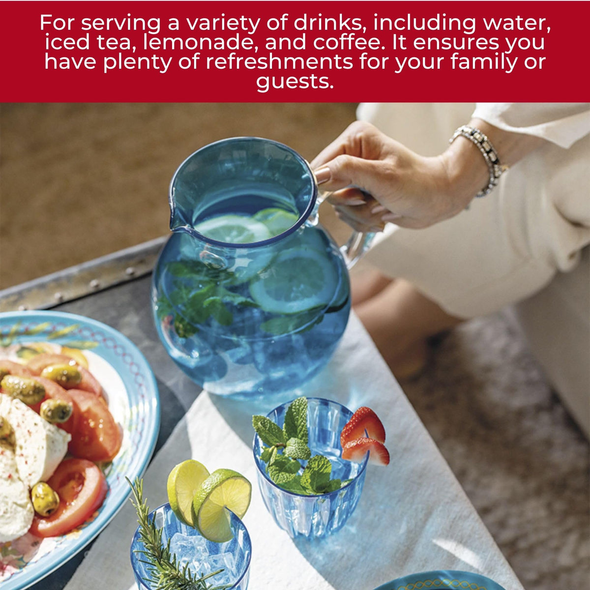 Dolcevita Balloon Pitcher with Spout (Unbreakable & BPA-Free) | Assorted Colors Available