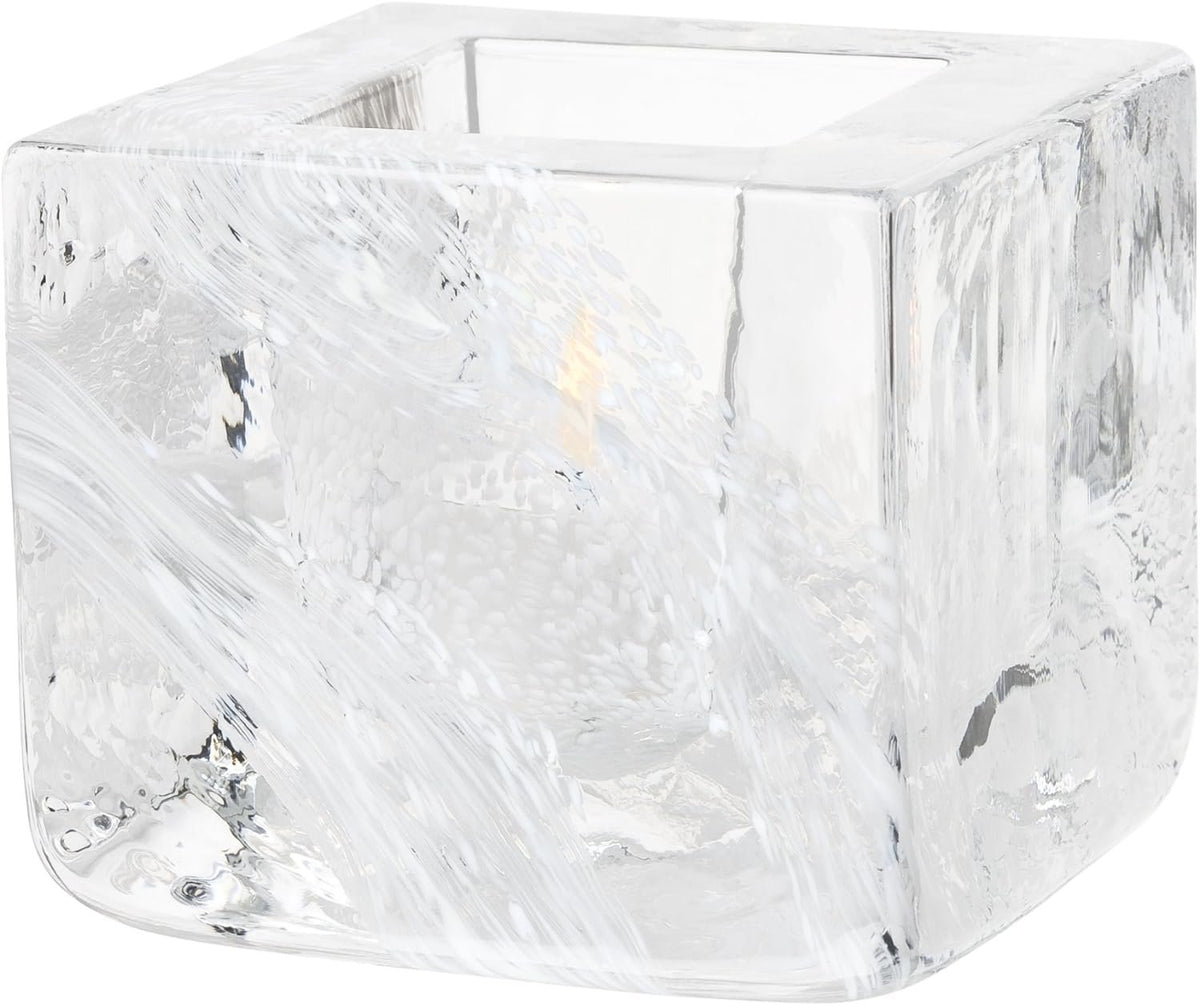 Kosta Boda Brick Votive | Blue & White