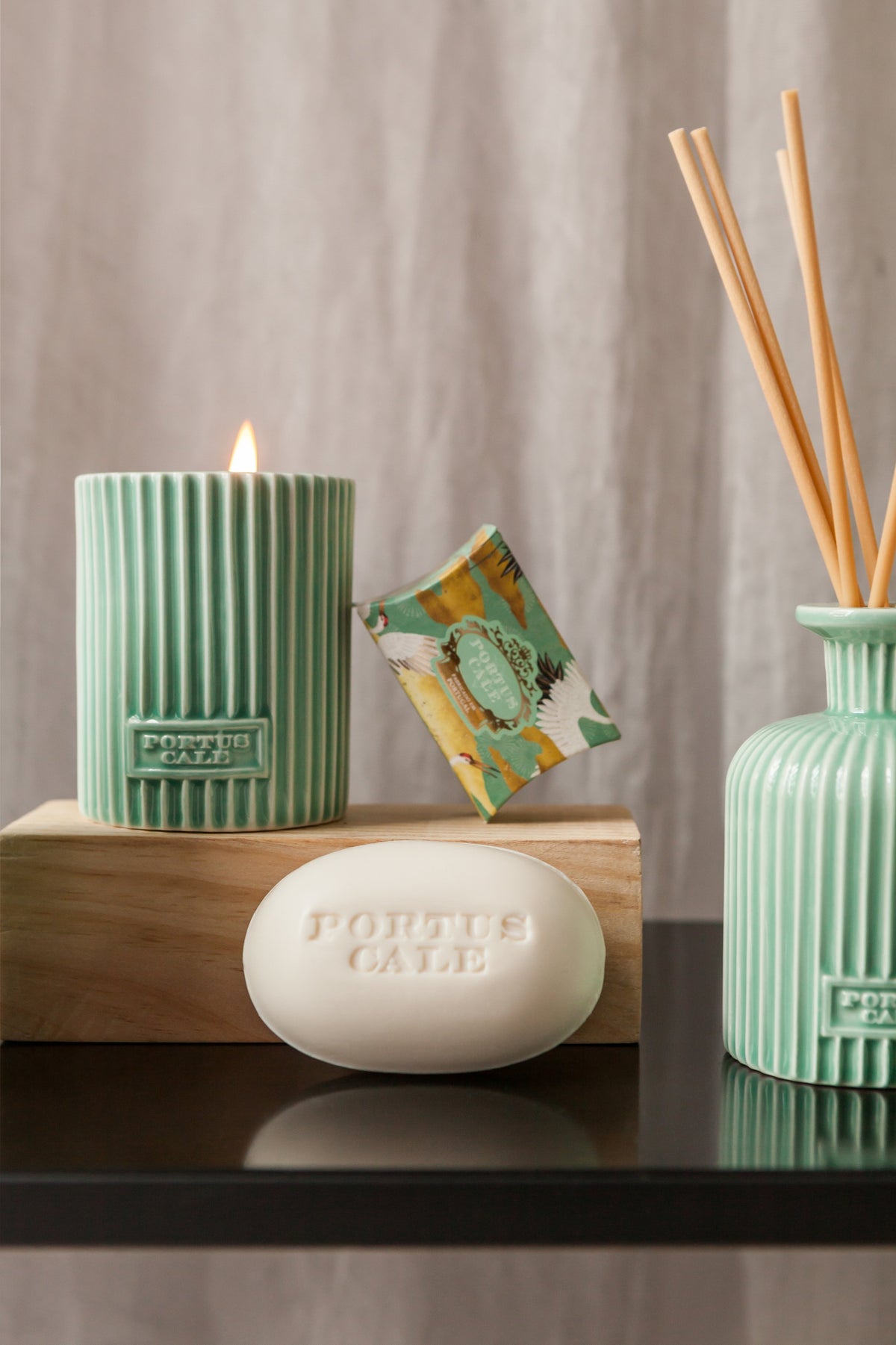 Portus Cale White Crane Luxury Bar Soap | Yuzu, Vetiver & Citrus