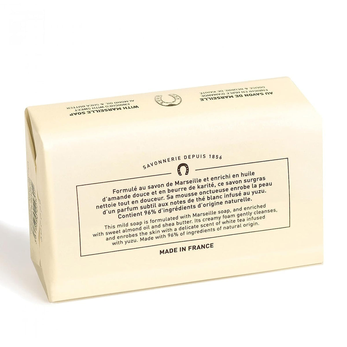 WHITE TEA & YUZU (The Blanc & Yuzu) Organic Marseille Bar Soap with Shea Butter & Argan Oil | Set of 2