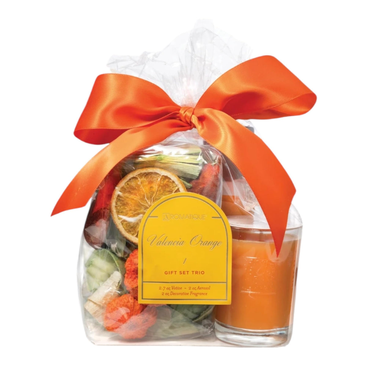 Gift Set Trio with Candle, Potpourri & Refresher Oil | Valencia Orange