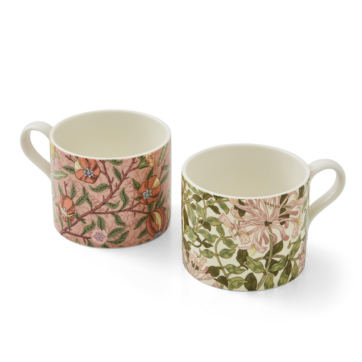Morris & Co. Large Mugs | Set of 2 | Fruit & Honeysuckle