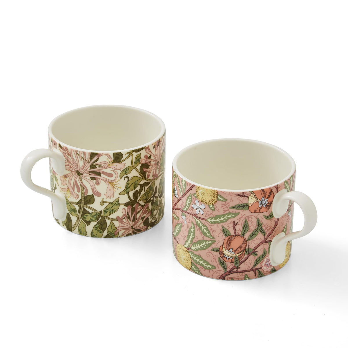 Morris & Co. Large Mugs | Set of 2 | Fruit & Honeysuckle