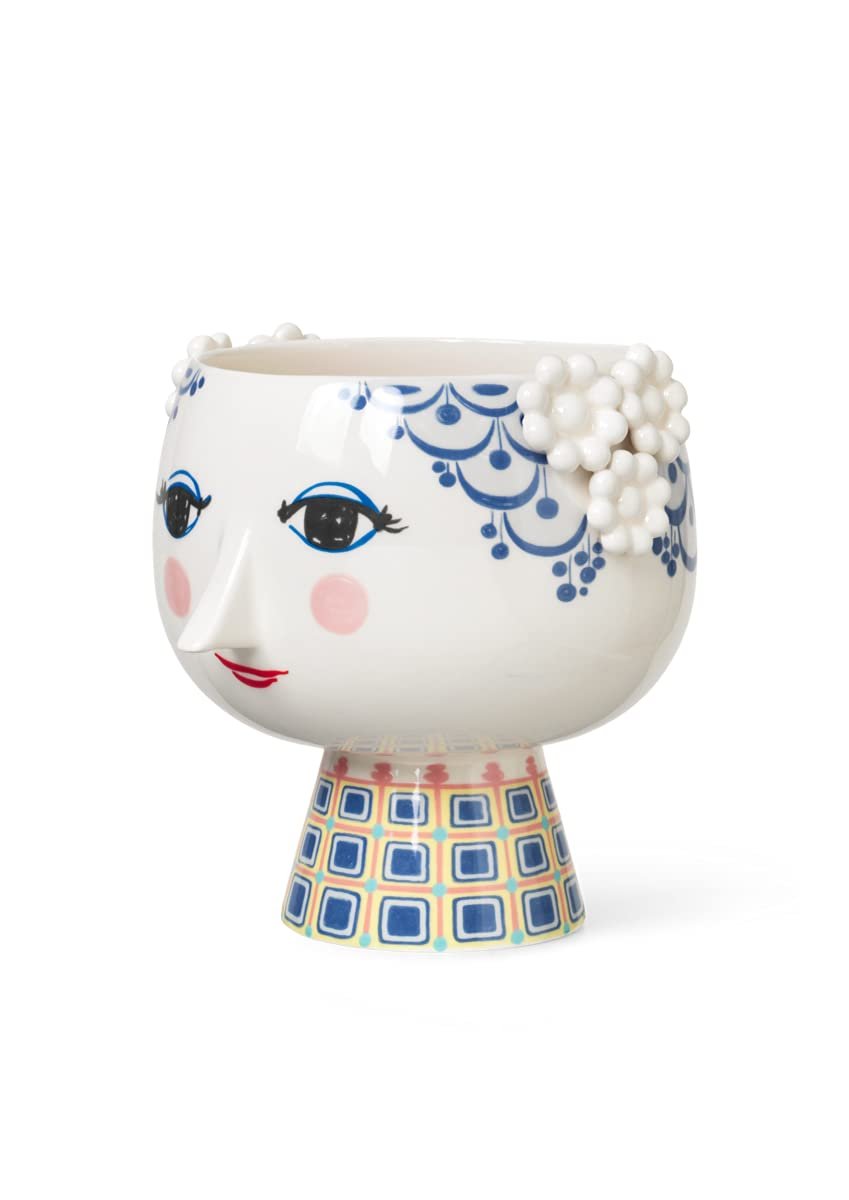 Bjørn Wiinblad Eva Porcelain Vase in  Blue