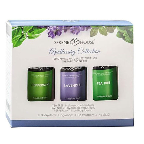 Essential Oils Apothecary Set Tea Tree, Lavender, Peppermint  (3 x15ml) - Home Decors Gifts online | Fragrance, Drinkware, Kitchenware & more - Fina Tavola