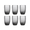 Perle Glass Tumbler Set in Gray | Set of 6 | 16oz