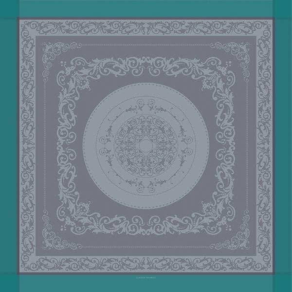 Garnier Thiebaut Comtesse Givre Tablecloth (69"x69") 100% Jacquard Cotton Made in France