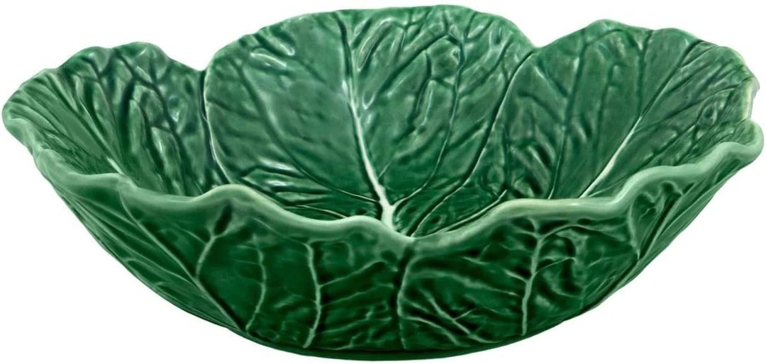 Green Cabbage Cereal Bowls | Set of 4 | 17oz