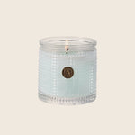 Scented Candle in Textured Glass | Cotton Ginseng | Set of 2