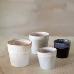 Stoneware Lungo Coffee Cups in a Wooden Box Grespresso Collection | White | Set of 8