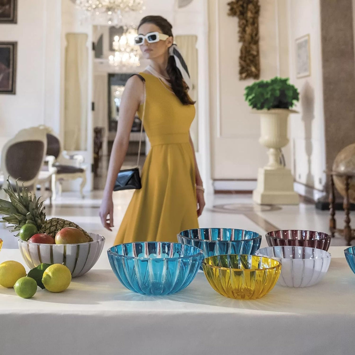 Dolcevita Outdoor Medium Serving Bowl | Turquoise