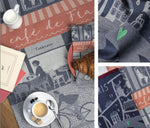 French Jacquard Tea Kitchen Towel | "SOUS LE CIEL DE PARIS (City of Love)