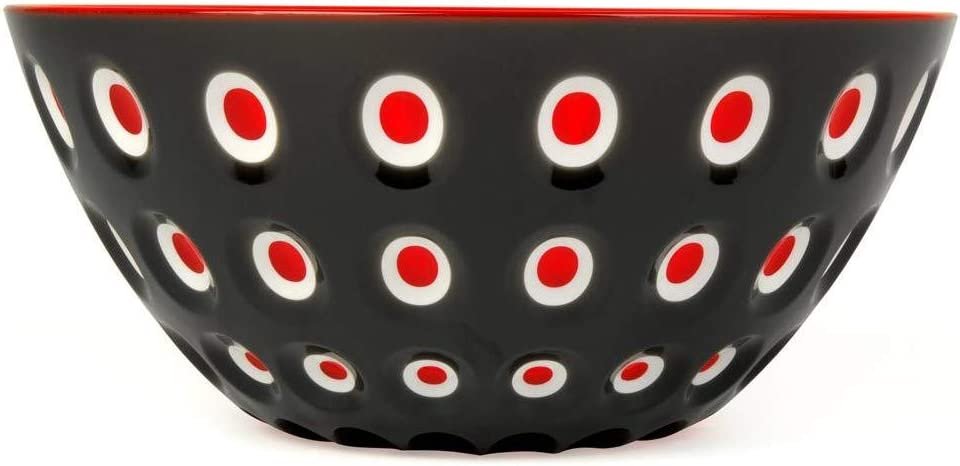 Le Murrine Medium Serving Bowl | Red & Black | 7.9"
