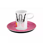 Tchaikovski Porcelain Coffee Cups & Saucers | Set of 4