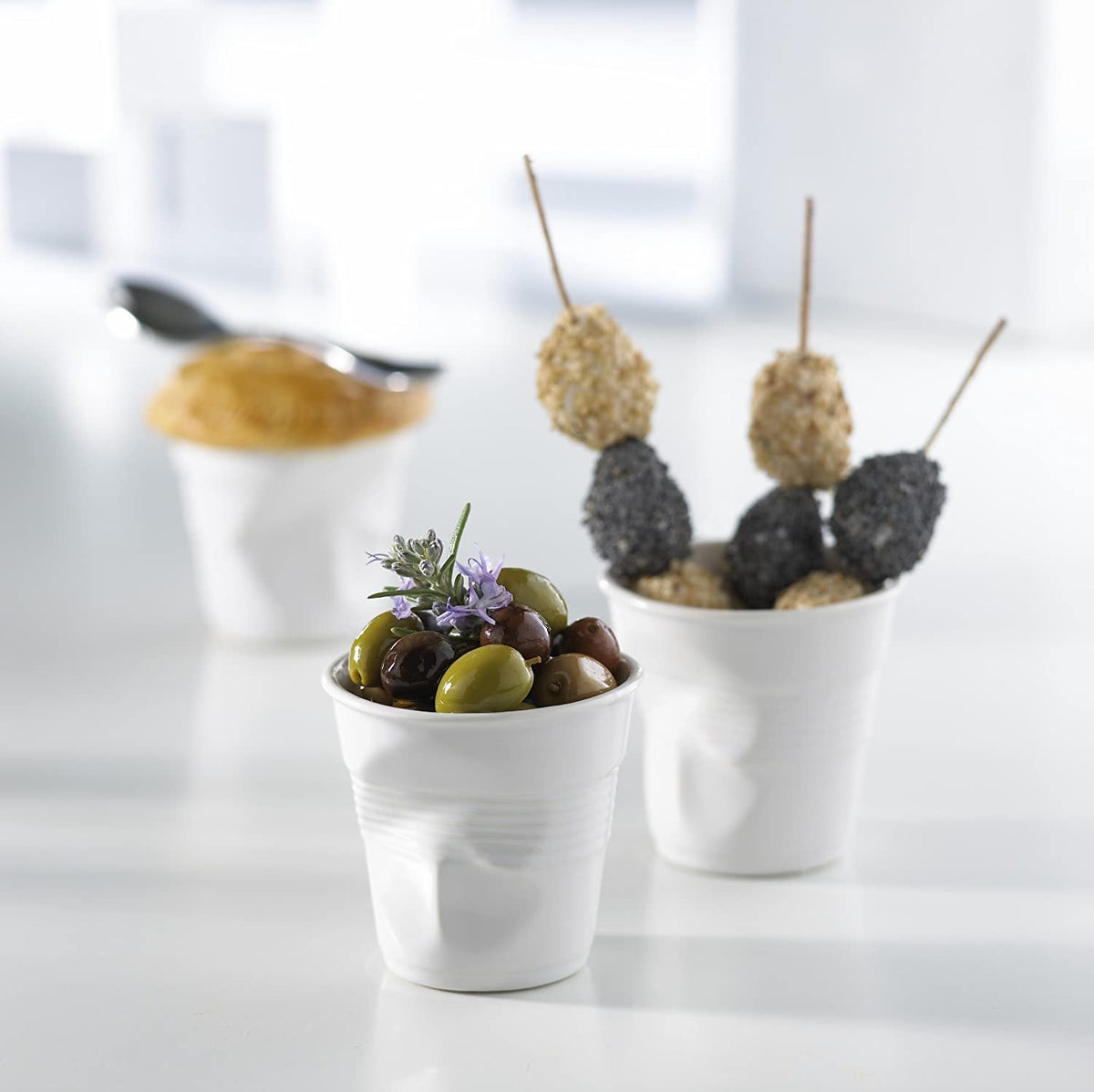 Froisses Crumple Porcelain Breakfast Coffee Tumbler | 11.5oz