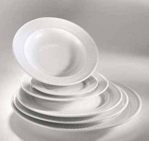 Pillivuyt Plisse White Porcelain Dinner Plate | 10"D
