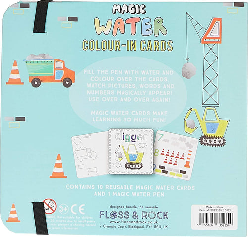 Floss & Rock Color Changing Water Cards and Pen | Construction