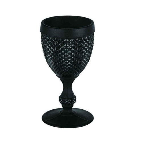 Bicos Frosted Black Water Goblet - Home Decors Gifts online | Fragrance, Drinkware, Kitchenware & more - Fina Tavola