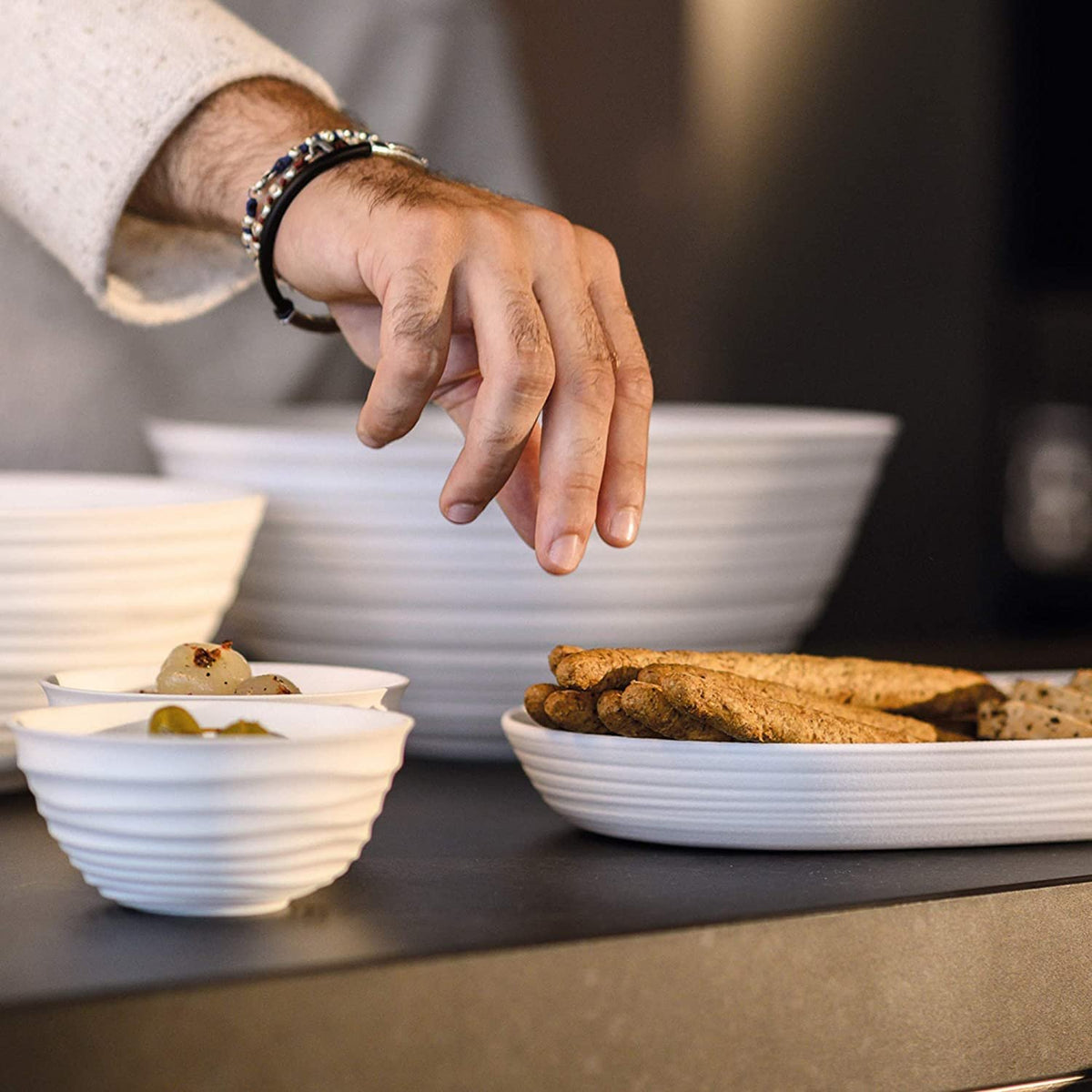 Tierra Serving Tray | White