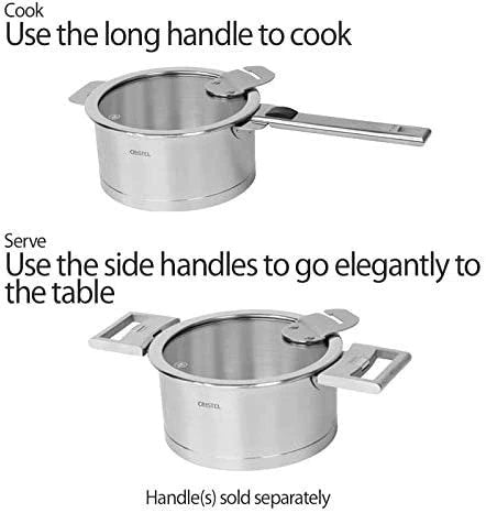 Cristel Strate Stainless Steel Saucepan — 1 Qt